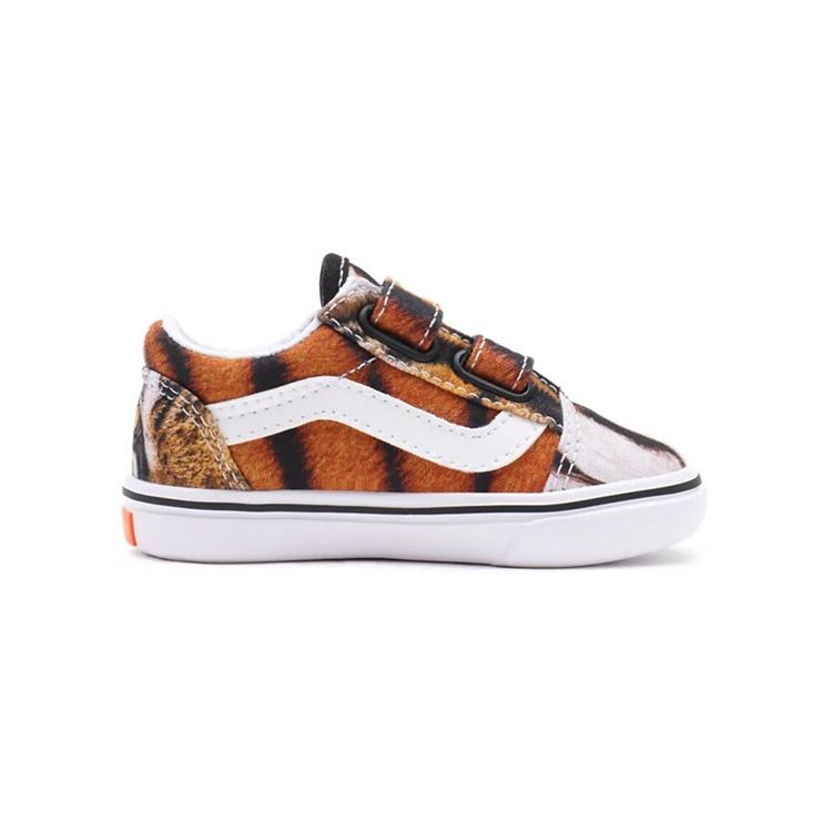 Vans Old Skool Canvas Casual Versatile Low Top Sneakers Tiger Stripe Baby Sneaker VN0A4TZI9A9