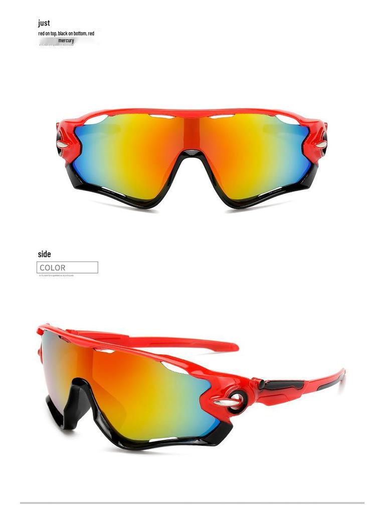 Men's Trendy Windproof Cycling Sunglasses - Anti-UV, Explosion-Proof, Cool Outdoor Sports Glasses