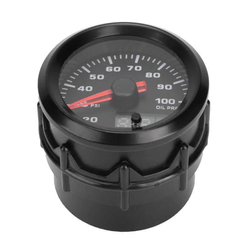 2in 52mm Oil Pressure Gauge Meter Pointer Digital Display with Stepper Motor