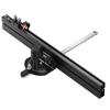 Precision Miter Gauge, Standard Slot 19 X 9.5 Mm, Aluminum Alloy Table Saw Miter Gauge with 61 Cm Grating 15 Angle Stops Adjustable Spring Loaded