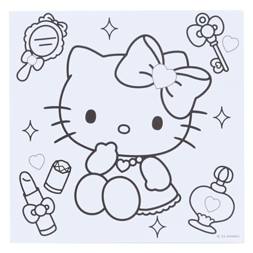 Sanrio Coloring Book & Sticker Set Pink Approx. Width 16 x Depth 3 x Height 22.5cm Sanrio Characters 429074