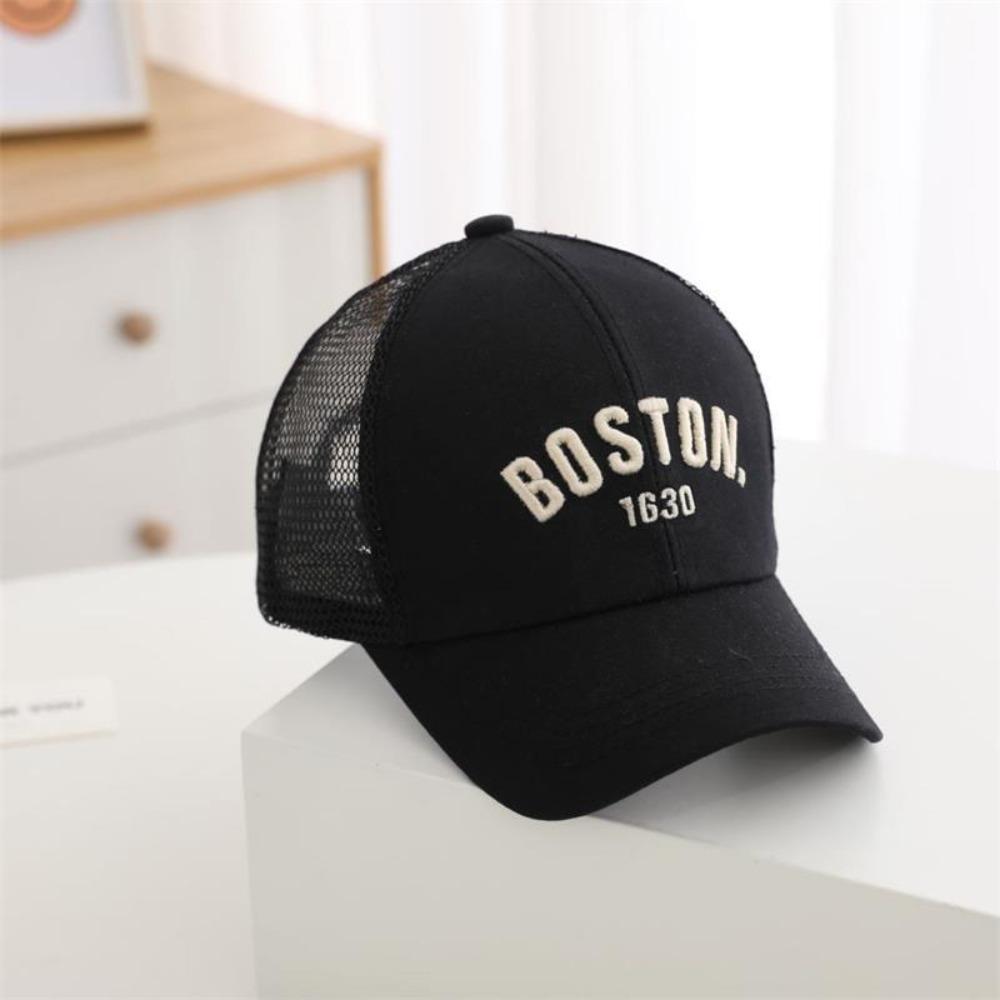 Letter Embroidery Peaked Hat Breathable Mesh Sun Hats Casual Baby Baseball Cap  Summer