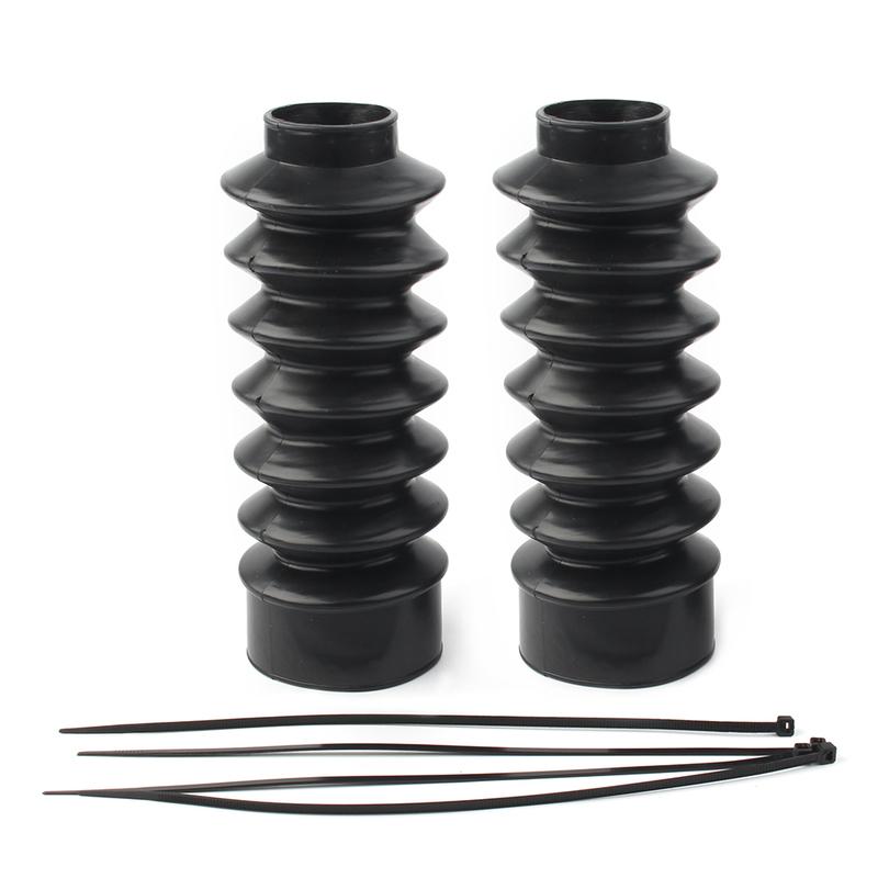 2PCS Motorcycle 39mm Fork Covers Front Rubber Gaiters Gators Shock Boots For Harley Davidson Sportster XL883 XL1200 FXD