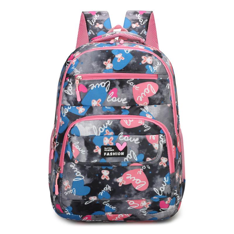Children's Primary School Schoolbag - High-grade High-value Dirt-resistant Nylon Printed Backpack Campus Backpack Large Capacity