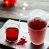 GLASS MUG FOR COFFEE AND TEA 330 ml. 9 cm TRANSPARENT