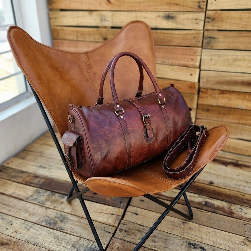 Leather Duffle Bag, Handmade Leather Weekender, Gym Bag Men, Vacation Duffel Bag, Travel Bag, Overnight Bag, Leather Holdall, Groomsmen Gift