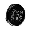 Car One Key Start Button Engine Ignition Switch Cover for BMW E Disk Bottom (Black)