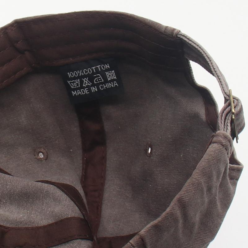 Ins Trend, Vintage Soft Top Baseball Cap Shark Embroidery Youth Couple Washed Cap Hat