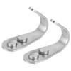 1 Pair Hook Stainless Steel Clothes Towel Robe Wall Mount Hanger Holder for Home Bathroom