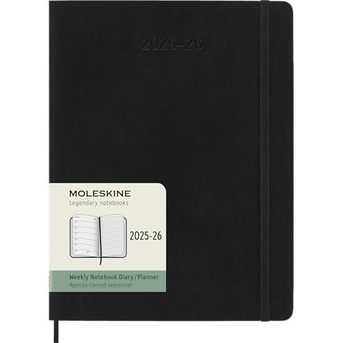 Moleskine Notebook 2025 Starting July 18 Months Daily Diary Large Size (Width 13cm x Height 21cm) Soft Cover Black DSB18DC3Y26