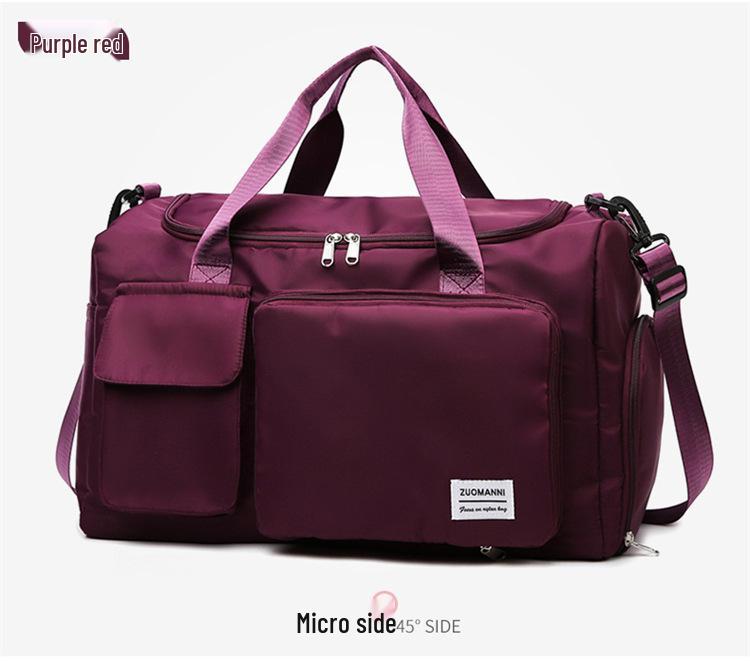 Fashion Fitness Bag: Men's & Women's Water-Repellent Handbag with Wet/Dry Separation, Shoe Compartment - Ideal for Sports & Travel.