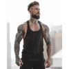 Canotta Sportiva Estiva da Uomo Muscolatura Fitness Elastica Traspirante Bianca Leggera Senza Logo Giuntata