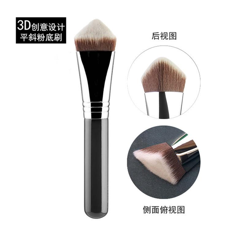 Single Pyramid-Shaped 3D 4D Contour Foundation Brush Makeup Artist Professional Makeup Brush Beauty Tool