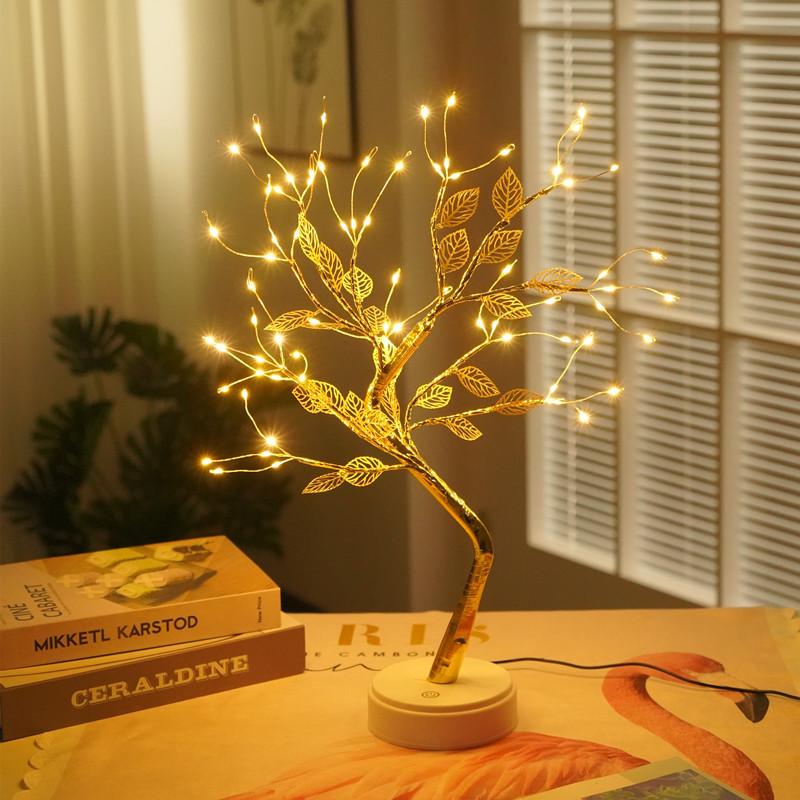 Cross-Border Hot Selling LED Tree Lights: Indoor Christmas Decorative and Birthday Gift Night Light Strip