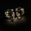 Creative Hollow Diamond Shaped Flower Earrings for Women   Simple and Versatile European and American Earrings Accessories