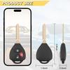 Key Fob Replacement For 2006-2011 Toyota RAV4/ 2008-2013 XB Car Keyless Entry Remote Control,HYQ12BBY 4D67 Chip,3 Buttons