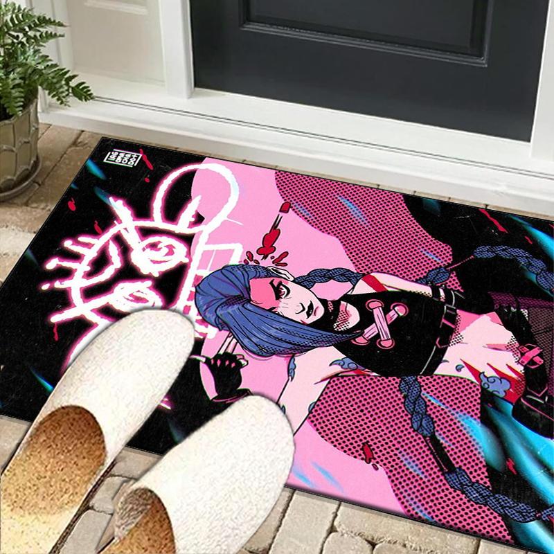 Fantasy Warrior Jing Office Rug Chair Mat, Game Carpet, Suitable for Front Door, Bedroom, Living Room, Desk, Holiday Gift