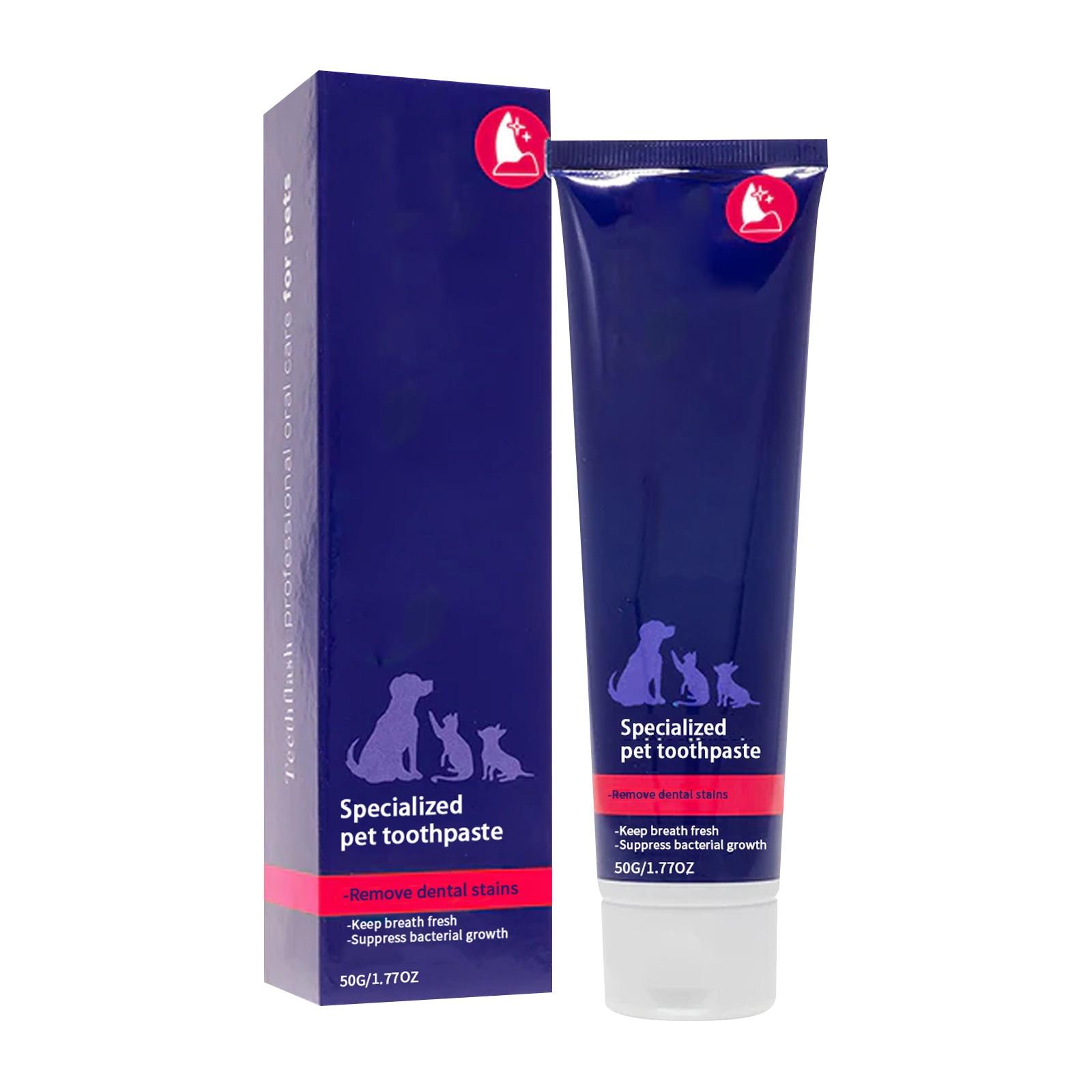 

Зубная паста для домашних животных для кошек и собак Паста для чистки полости рта домашних животных Налет и зубной камень Кошки, Кошки и собаки Чистый запах изо рта Зубной камень Пятна Зубы One Size