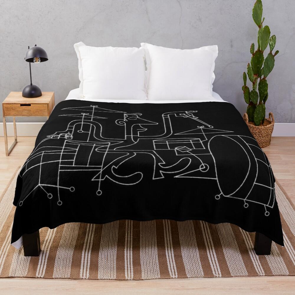 Funky Drummer Throw Blanket