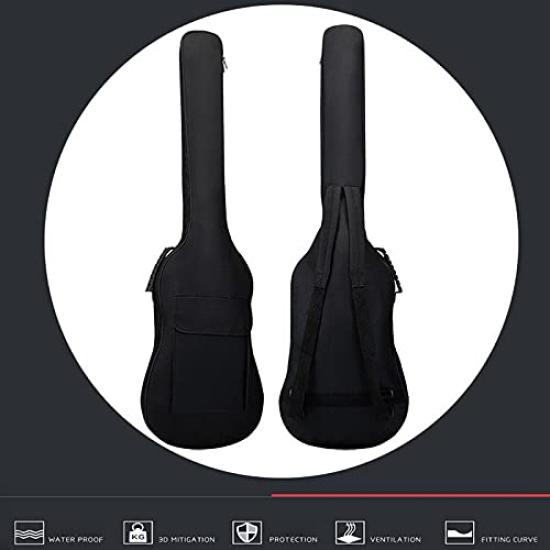 Haskoss Electric Bass Guitar Gig Padded Soft 5mm Waterproof Backpack Bag, Bag, Backpack, Case, Padding, Lightweight,