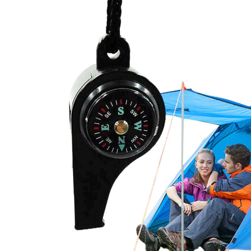 Safety Whistle For Women Compass Hiking Survival With Thermometers Compass Hiking Light Outdoor Equipment For Kayaking Boating