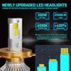 2Pcs Super Bright Headlight H4 9005 9012 H1 H3 H7 H11 Hi/Lo Beam LED Bulbs 6500K White Auto Light DRL Lamp Car Head Lamps