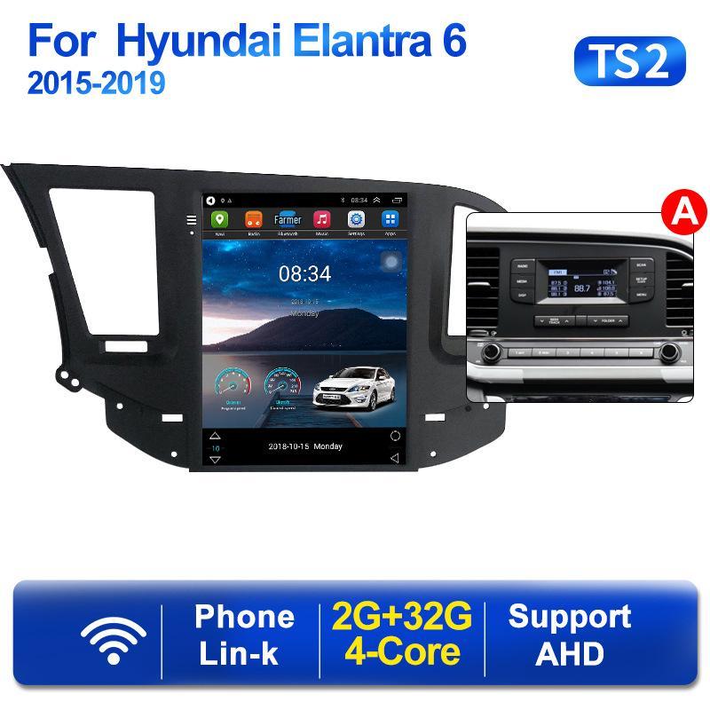 Hyundai Elantra 2015-2019 Vertical Screen Android Navigation System with Reversing Camera.