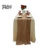 Everyday Use Tablecloth Cheesecloth Table Runner, Boho Rustic Farmhouse Gauze Long Sheer Themed Party Runner Fabric for Wedding Tea Baby Shower