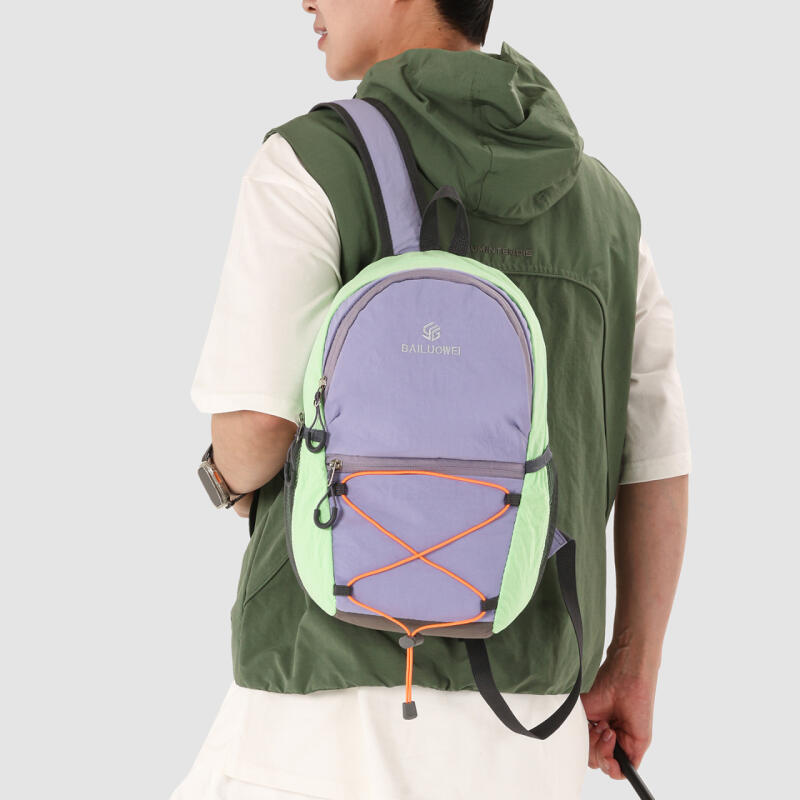 Outdoor Lightweight Backpack Color Contrast Sport Backpack
