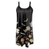 Women's Fashion Summer Printed Strapless Camisole Sleeveless Sling Dress