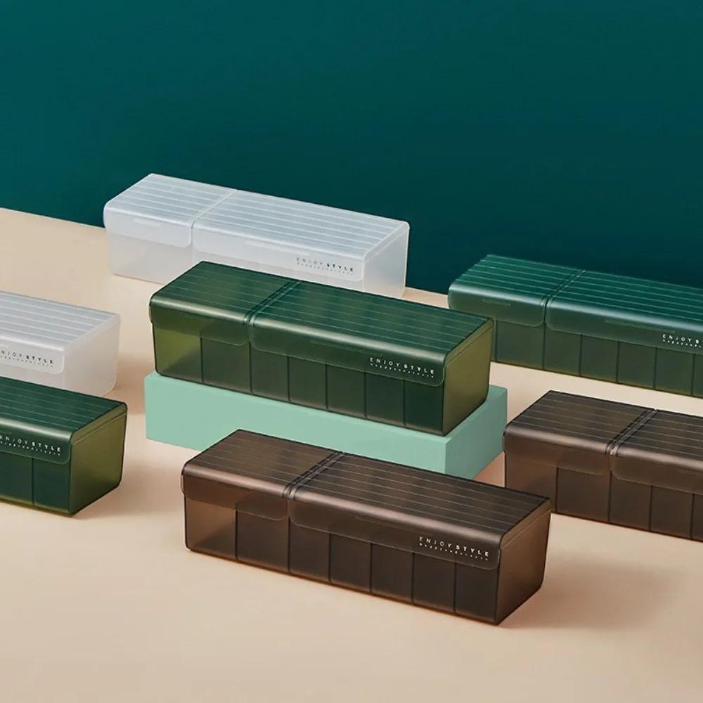 New Cable Storage Box Organizer Charger Cord Storage Data Large Capacity Double Open Lid Visible Thickened Material Storage Box