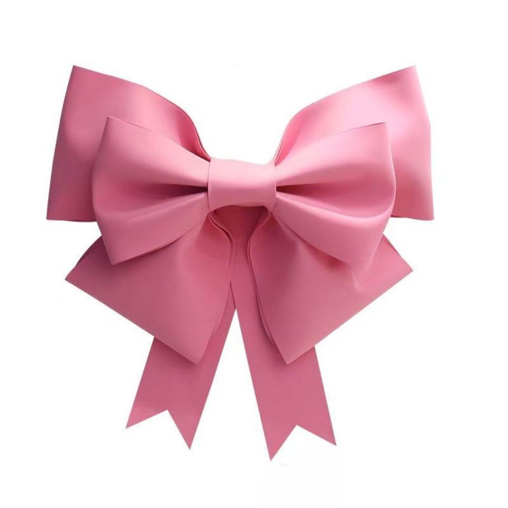 

Большой размер Большой бант Материал для DIY Настенное украшение Украшения для рождественской елки Свадебная вечеринка 75x100cm розовый