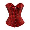 Body Corset Grande Taille Sans Bretelles à Lacets avec Serre-Taille Vintage - Sous-vêtements Robe de Mariée Femme
