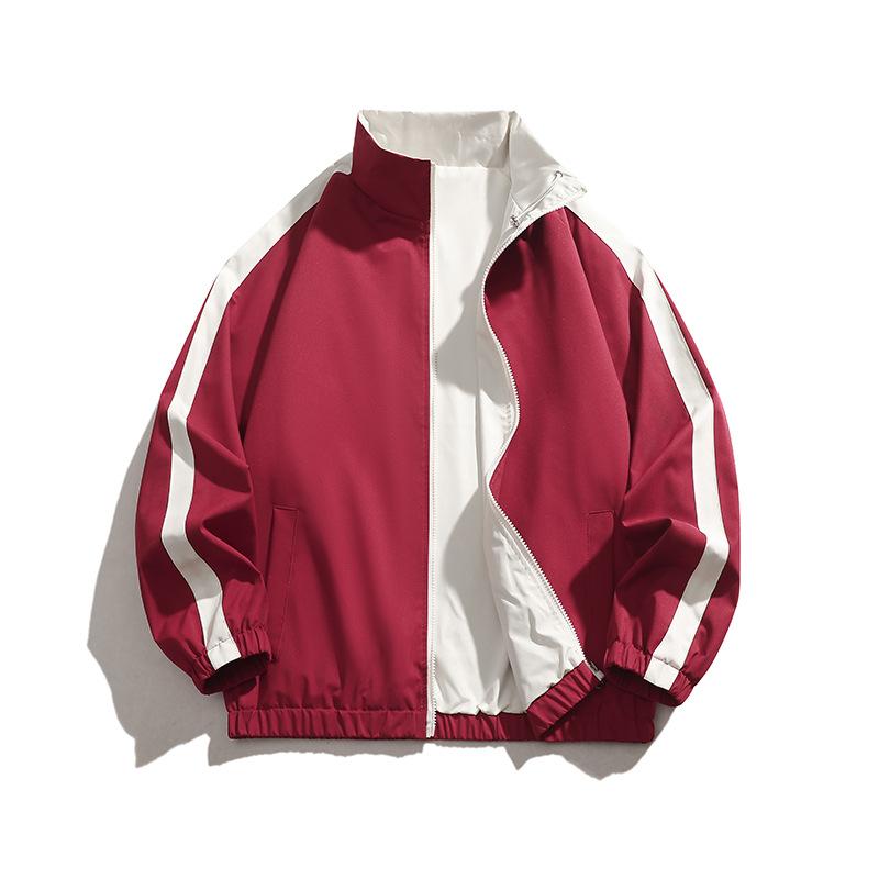 

Men s Jacket Lovers Sports Outdoor Jacket Men and Women Wear the Same Double-sided Loose Casual Coat 2XL