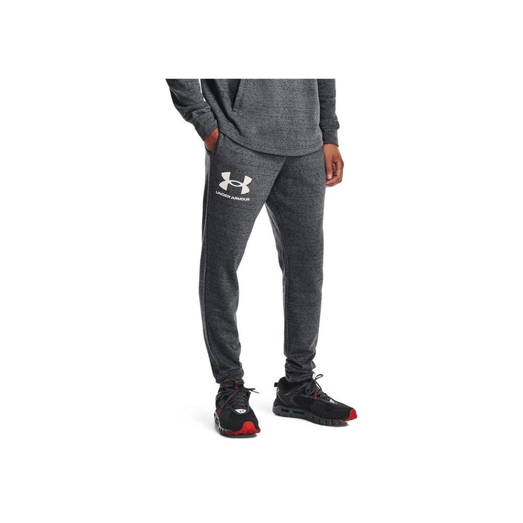 Under Armour Terry Casual Training Slim Fit Knit Joggers Men Bottoms Gray 1361642-012