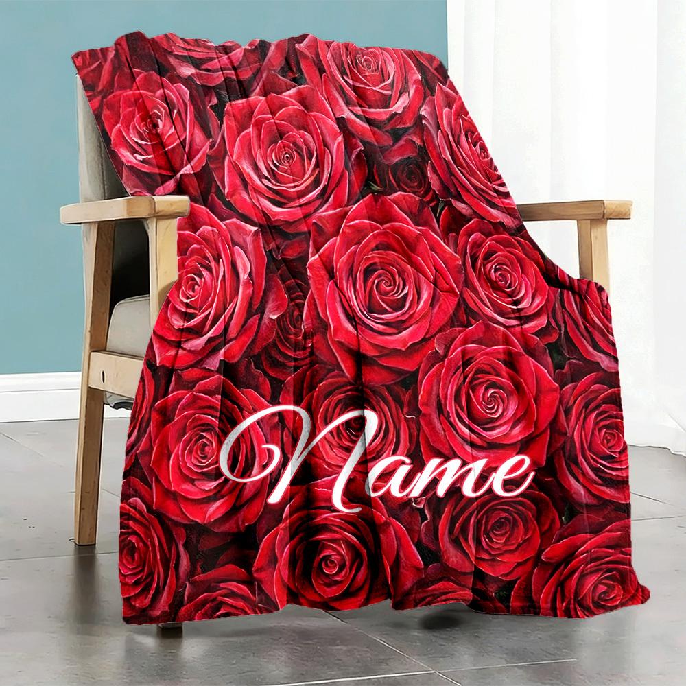 Floral Hippo Home Blanket Customize Your Names Comfortable Soft Lightweight Allseason Multipurpose Blanket For Picnics Sofas Offices Beds Living Rooms