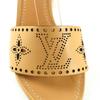 Sandálias LOUIS VUITTON Impecáveis linha horizon couro bege Feminino 36 Usado