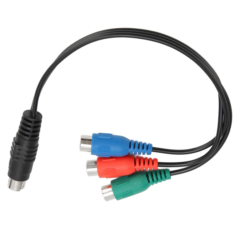 S Video 7 Pin Erkek - 3RCA Dişi Kablo Yüksek Doğruluk 7 Pin - AV Kablosu Ses Adaptör Kablosu 0.9ft