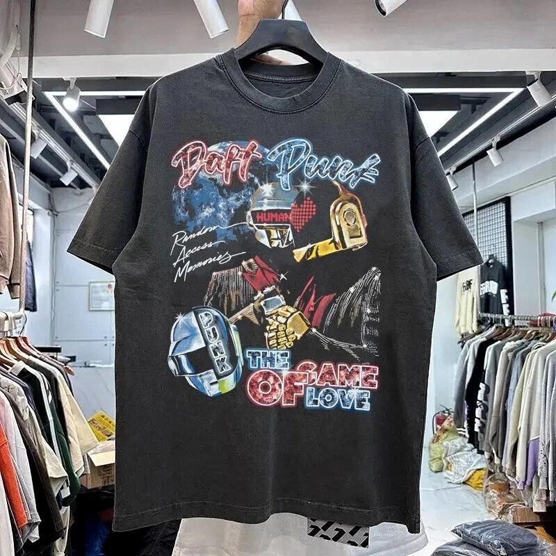 

Daft Punk Rap Hip Hop 90s Black Unisex T shirt Heavy Cotton Men Women S-5XL Unisex T-Shirt L