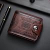 Men'S Wallets With 100 Us Dollar Patternwallet Male Leather Walet Photo Card Holderfashion Large Capacity Wallet Purse Bag