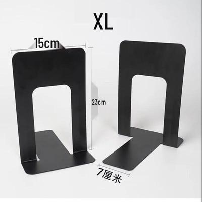 XETEN Retractable Iron Bookend, Extra Large Black