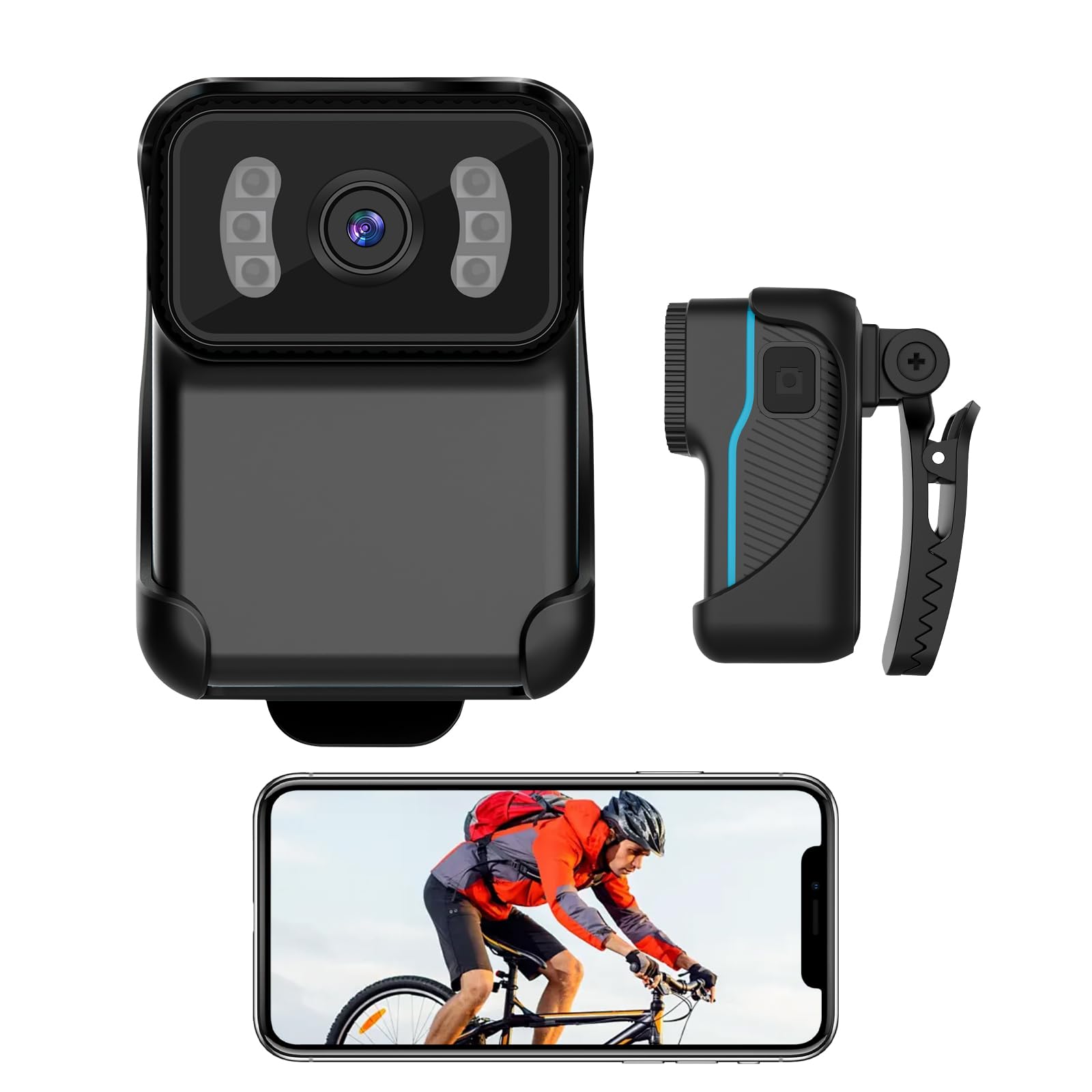 

Dash Cam Angle of 1080P Image Super Strong Night Loop IP65 Vlog Includes 3 Accessories and Japanese Instructions Motorcycle/Bicycle [Smartphone