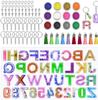 DIY Epoxy Resin Crystal Letter Silicone Set for Key Pendant Crafting