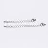 Stainless Steel Bracelet Extension Chain with Water Drop Lobster Clasp for DIY Jewelry