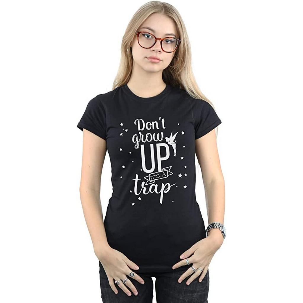 Tinkerbell Womens/Ladies DonÂ´t Grow Up Cotton T-Shirt