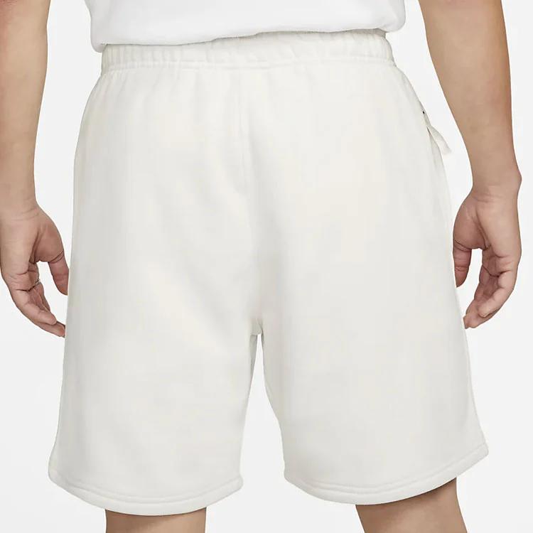 Nike Solid Color Logo Straight-Leg Loose Casual Shorts Unisex Shorts White DV3056-030