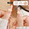 5 st Mini Tecknade Nagelkonst Tillbehör Nagelberlocker Kawaii Söt Björn Rosett Kanin Nagelkonst Smycken DIY Dekoration