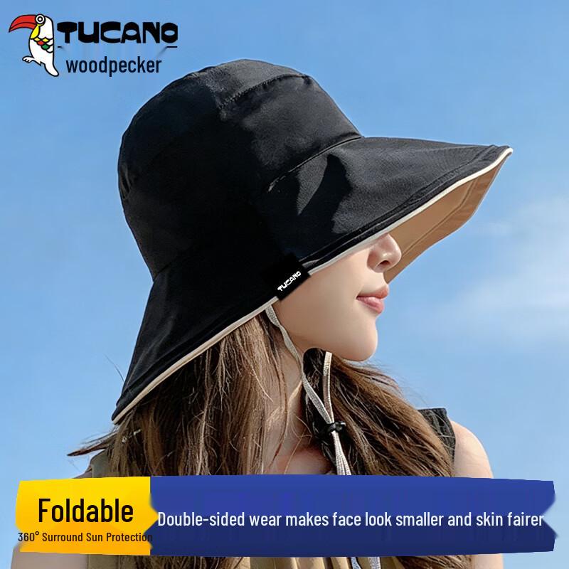TUCANO Women s Reversible UV Protection Wide-Brim Bucket Sun Hat