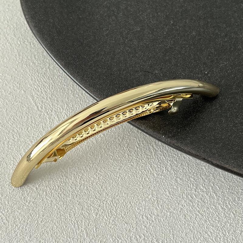 

2023 Металлическая заколка для волос высокого класса - Элегантная заколка-автомат для пучка на затылке