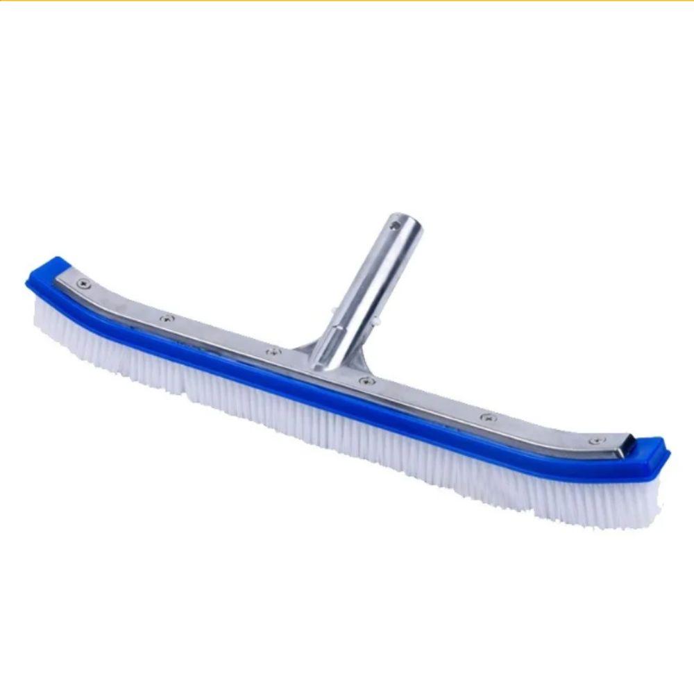 18 Inch Swimming Pool Brush Stainless Steel Brush Pool Spa Cleaning Brush  Floor Cleaning